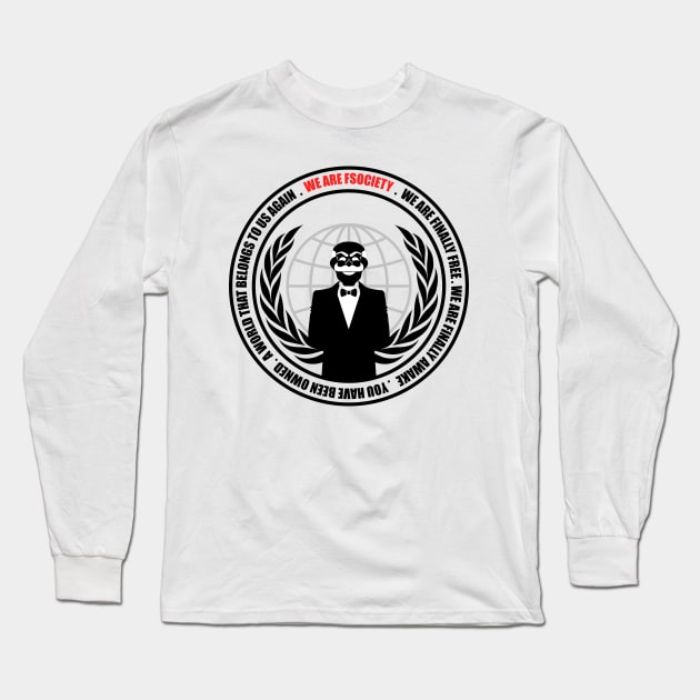 We are fsociety Long Sleeve T-Shirt by Melkron